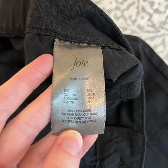 NWT Joie linen blend shorts‎ black size extra large XL - Picture 8 of 8